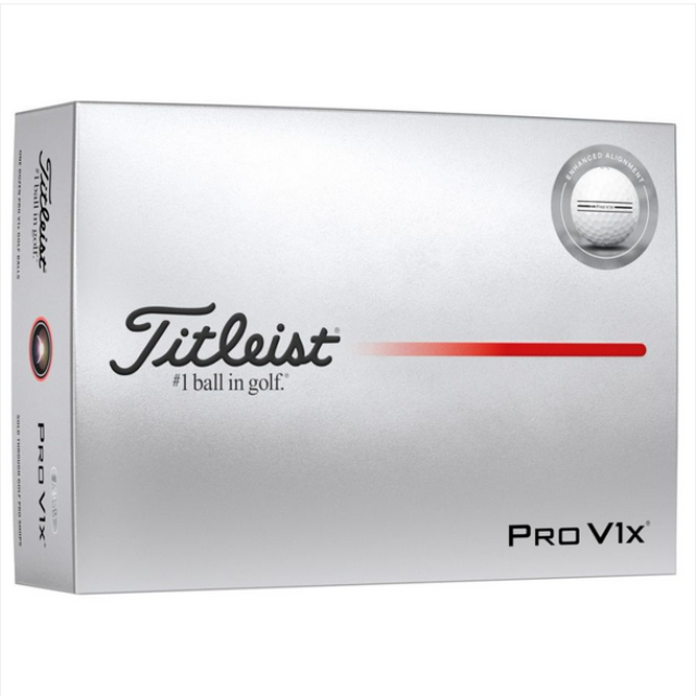 Titleist Pro V1x 2025 Elongated Alignment Golf Balls